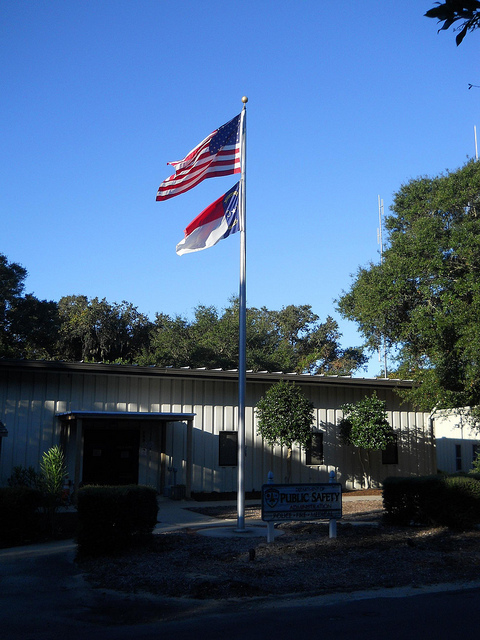 Bald Head Island Department of Public Safety flags